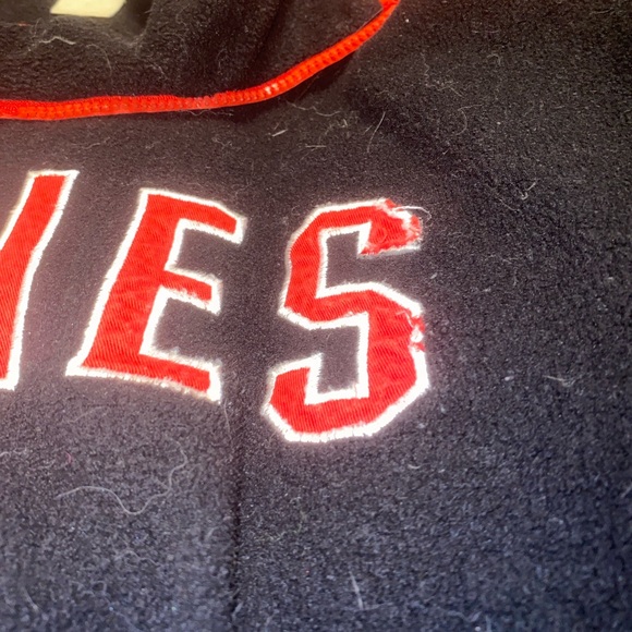 Vintage Rolling Stones Black & Red 1/4 Quarter Zip Up Pullover Sweater - Picture 6 of 7